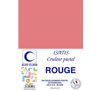 Elve Pqt De 252 Sous-Chemises 60 G 220 X 310 Mm Isatis Coloris Pastel Rouge