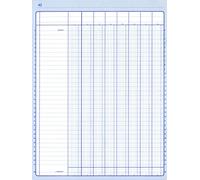 ELVE - Ref 883081 - Piqûre comptable 32X25cm 80 pages 8 colonnes sur 1 page.