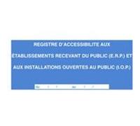 ELVE Registre 'Accessibilité aux ERP et IOP' G