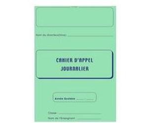 ELVE Registre d'appel journalier, piqûre 28 pages, 40 élèves G