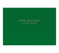 ELVE Registre de police, métaux précieux, ventes été achats (or) 21 x 30 cm, 200 pages