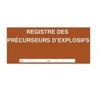 ELVE Registre des précurseurs d'explosifs, 210 x 297 mm G
