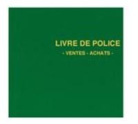 Elve Registre de police métaux précieux ventes été achats 21 x 30 cm 200 pages Gris