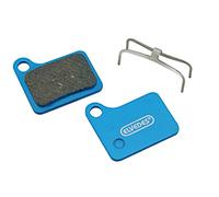 ELVEDES 1 Paire Organic Set de Plaquettes de Freins Cycle/VTT/E-Bike/Route pour Shimano Br-M555, M556, C900, C901 Mixte Adulte, Bleu