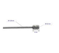 Elvedes Câble De Dérailleur 1x19 Galvanized 1.25 Mm 3x4 Mm 2.25 M