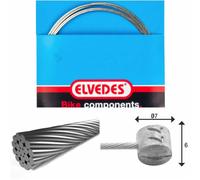 Elvedes Câble de frein 2000 mm 1x19 fils inox Ø1,5 mm Tête en T 7x6 mm