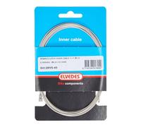 Elvedes Câble intérieur de frein 7 x 7 - En acier inoxydable - 2250 mm - Mamelon de 5,5 x 10 mm - Compatible avec Shimano et Campagnolo - Noir