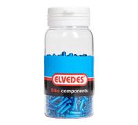 Embouts de câble de dérailleur aluminium ouverts Elvedes Housing (x500) Bleu
