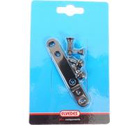 Elvedes Front Flat Mount Adaptateur d'étrier de frein à disque Noir 140/160 mm Noir 140/160 mm