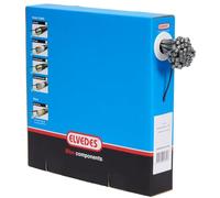 Elvedes Inner Câble de Frein intérieur Universel en Acier Inoxydable Slick 2000 mm O7 x 6 mm dans Une boîte distributrice de 100 pièces. -Noir Mixte