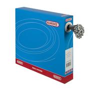 Elvedes Inner Cables Lot de 100 câbles de Frein universels en Acier Inoxydable avec Embout O7 x 6 mm Noir 2250 mm