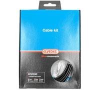 ELVEDES Kit Freinage Gaines + Cables Complet Gaine/Câbles Noir