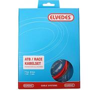 ELVEDES Kit Transmission Complet Gaines + Cables Gaine/Câbles Rouge