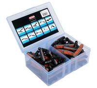 Elvedes Patins de frein V-Brake 72 mm - 25 paires, gomme ABS, adulte unisexe, multicolore
