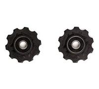 Elvedes Jeu de galets de dérailleur vélo Shimano/Campagnolo/SRAM 10s - Paire 10 dents noir