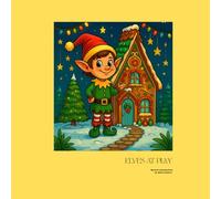 Elves at Play: A Christmas Watercolour Pen Colouring Book
