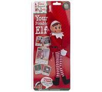 Elves Behavin' Badly dqv131xx lves Behavin Badly Elfe articulé Pliable avec tête en Vinyle Rouge 30,5 cm