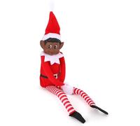 Elves Behavin Badly Elfe de couleur 30,5 cm avec visage en vinyle et corps souple - Elfe coquin de Noël (lutin noir)