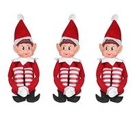 Elves Behavin' Badly Elfe en vinyle souple avec chapeau et étiquette 30,5 cm de long 30,5 cm