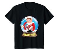 Elves Behavin' Badly Naughty Elf Boule à Neige pour Enfants T-Shirt