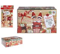 Elves Behaving Badly 500067 Mini boîte pour réveillon de Noël | Multiclor | 1 pièce - 17 x 26,5 x 8,5 cm accessoire, dessin animé, multicolore