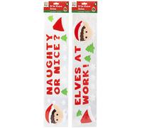 Elves Behaving Badly Sticker Christmas Decorations Blanc Taille unique Unisex