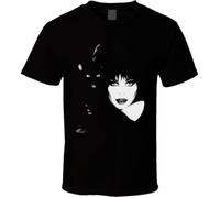 Elvira Cat Poster T-Shirt Printed Tee Graphic Top for Men Shirt Black M
