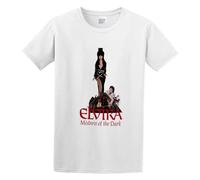 Elvira Mistress of The Dark Men's Cotton T-Shirt White Shirt Top Tee 3XL