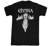 Elvira T-Shirt Logo Mistress of The Dark Tee Black XXL