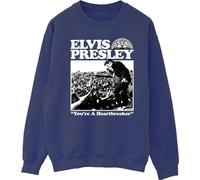 Elvis - "A Heartbreaker" Sweatshirt für Herren BI43654 (L) (Marineblau)