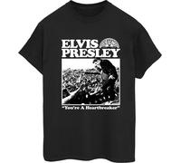 Elvis - "A Heartbreaker" T-shirt pour femme BI43247 (L) (Noir)