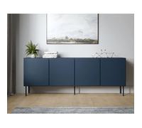 Elvis - buffet bas 200 cm - 4 portes - Bleu