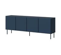 Elvis - buffet bas 200 cm - 4 portes - Bleu