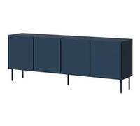 Elvis - buffet bas 200 cm - 4 portes - Bleu