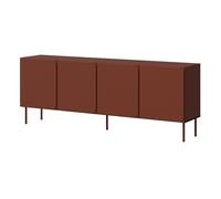 Elvis - buffet bas 200 cm - 4 portes - Terracotta