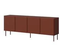 Elvis - buffet bas 200 cm - 4 portes - Terracotta