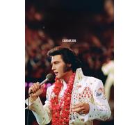 Elvis Calendrier mural 2026, format A3, 29,7 x 42 cm, 12 photos mensuelles, à spirale, en couleur