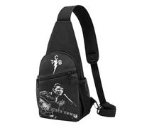 Elvis chanteur Presley rock sac à bandoulière sac de poitrine antivol pour hommes sac à bandoulière extérieur imperméable décontracté sac à bandoulière léger pour hommes randonnée et cyclisme voyage
