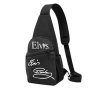 Elvis chanteur Presley rock sac à bandoulière sac de poitrine antivol pour hommes sac à bandoulière extérieur imperméable décontracté sac à bandoulière léger pour hommes randonnée et cyclisme voyage