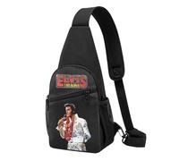 Elvis chanteur Presley rock sac à bandoulière sac de poitrine antivol pour hommes sac à bandoulière extérieur imperméable décontracté sac à bandoulière léger pour hommes randonnée et cyclisme voyage