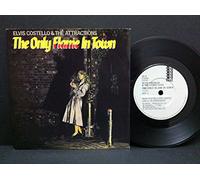 ELVIS COSTELLO - ONLY FLAME IN TOWN 7 INCH (7" VINYL 45) UK F BEAT 1984