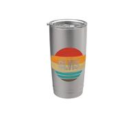 Elvis Limited Edition Vintage Retro Sunset Graphic Homme Gobelet isotherme en acier inoxydable double paroi