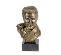 Elvis Presley - buste sur marbre, statuette d'une personne célèbre, décoration pour bureau, école et hôtel par Art-Dog