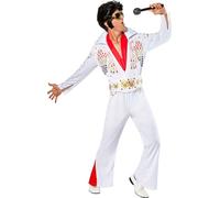 Elvis Presley - Costume "Deluxe" - Homme BN5724 (L) (Rouge/Blanc/Jaune)