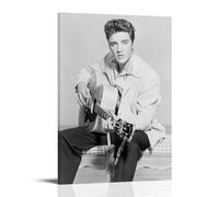 Elvis Presley Décoration murale moderne ultra transparente - Décoration artistique exquise pour bureau, salon et chambre - 30 x 45 cm