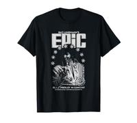 Elvis Presley Epic Portrait Noir et Blanc T-Shirt