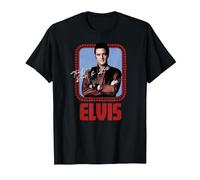 Elvis Presley Figurine Officielle Rock N Roll T-Shirt, Homme, Noir, S