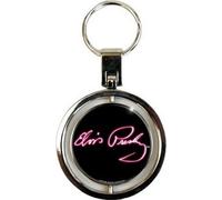 Elvis Presley - "Let's Face It" Porte-clés spinner RO7548 (taille unique) (Noir/Rose)