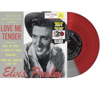 ELVIS PRESLEY - LOVE ME TENDER JAPAN HALF RED/HALF SILVER VINYL - V - K72z