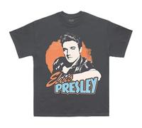 Elvis Presley Mixte Adulte Artist Merch, Charbon, M